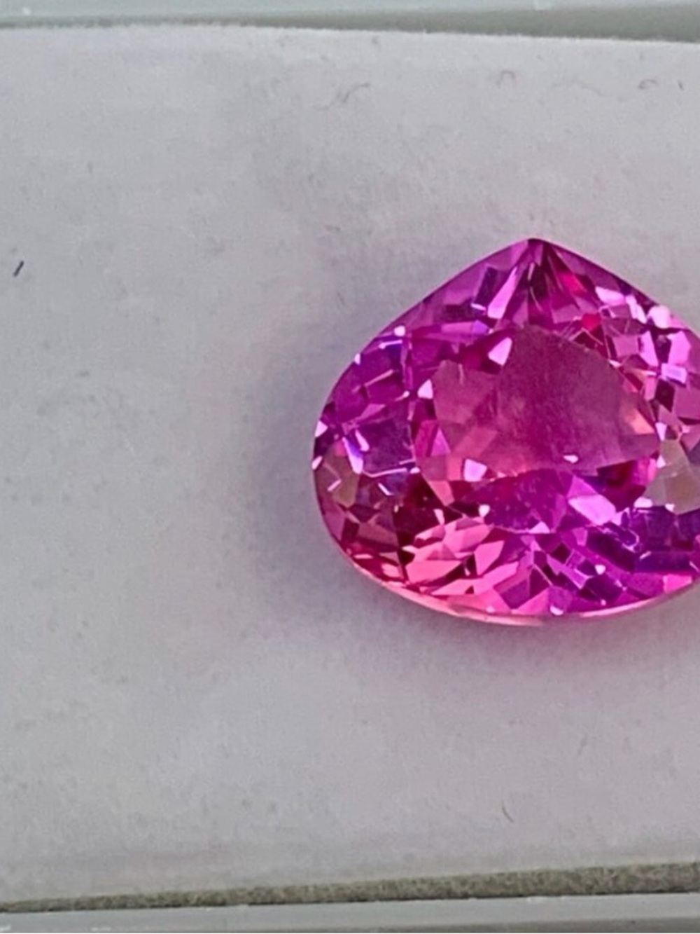 Pink Sapphire gemstone with certification